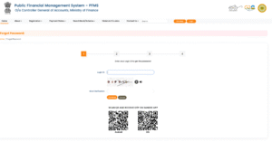 PFMS Forgot password
